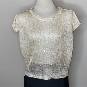 Beautiful Avec Sequin Sweater Top Blouse